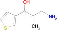 3-Amino-2-methyl-1-(thiophen-3-yl)propan-1-ol