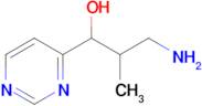 3-Amino-2-methyl-1-(pyrimidin-4-yl)propan-1-ol