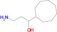 3-Amino-1-cyclooctylpropan-1-ol