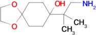 8-(1-Amino-2-methylpropan-2-yl)-1,4-dioxaspiro[4.5]decan-8-ol