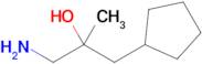 1-Amino-3-cyclopentyl-2-methylpropan-2-ol