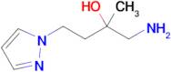 1-Amino-2-methyl-4-(1h-pyrazol-1-yl)butan-2-ol