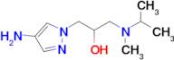 1-(4-Amino-1h-pyrazol-1-yl)-3-(isopropyl(methyl)amino)propan-2-ol