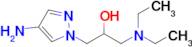 1-(4-Amino-1h-pyrazol-1-yl)-3-(diethylamino)propan-2-ol