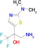 3-Amino-2-(2-(dimethylamino)thiazol-5-yl)-1,1,1-trifluoropropan-2-ol