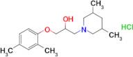 1-(2,4-Dimethylphenoxy)-3-(3,5-dimethylpiperidin-1-yl)propan-2-ol hydrochloride