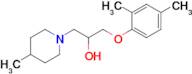 1-(2,4-Dimethylphenoxy)-3-(4-methylpiperidin-1-yl)propan-2-ol