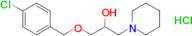 1-((4-Chlorobenzyl)oxy)-3-(piperidin-1-yl)propan-2-ol hydrochloride