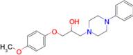 1-(4-Methoxyphenoxy)-3-(4-phenylpiperazin-1-yl)propan-2-ol