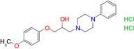 1-(4-Methoxyphenoxy)-3-(4-phenylpiperazin-1-yl)propan-2-ol dihydrochloride