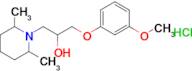 1-(2,6-Dimethylpiperidin-1-yl)-3-(3-methoxyphenoxy)propan-2-ol hydrochloride