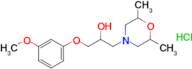 1-(2,6-Dimethylmorpholino)-3-(3-methoxyphenoxy)propan-2-ol hydrochloride