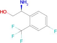 (s)-2-Amino-2-(4-fluoro-2-(trifluoromethyl)phenyl)ethan-1-ol