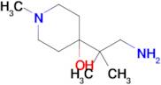 4-(1-Amino-2-methylpropan-2-yl)-1-methylpiperidin-4-ol