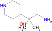 4-(1-Amino-2-methylpropan-2-yl)piperidin-4-ol