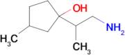 1-(1-Aminopropan-2-yl)-3-methylcyclopentan-1-ol