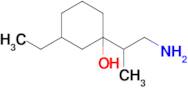 1-(1-Aminopropan-2-yl)-3-ethylcyclohexan-1-ol