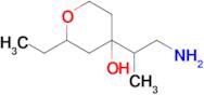 4-(1-Aminopropan-2-yl)-2-ethyltetrahydro-2h-pyran-4-ol