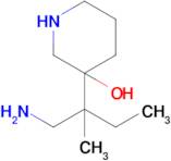 3-(1-Amino-2-methylbutan-2-yl)piperidin-3-ol