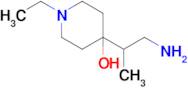 4-(1-Aminopropan-2-yl)-1-ethylpiperidin-4-ol