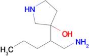 3-(1-Aminopentan-2-yl)pyrrolidin-3-ol