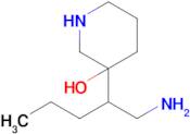 3-(1-Aminopentan-2-yl)piperidin-3-ol