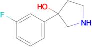 3-(3-Fluorophenyl)pyrrolidin-3-ol