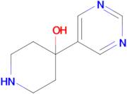 4-(Pyrimidin-5-yl)piperidin-4-ol