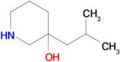 3-Isobutylpiperidin-3-ol