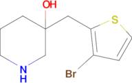 3-((3-Bromothiophen-2-yl)methyl)piperidin-3-ol