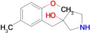 3-(2-Methoxy-5-methylbenzyl)pyrrolidin-3-ol