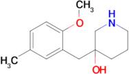 3-(2-Methoxy-5-methylbenzyl)piperidin-3-ol