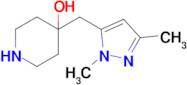 4-((1,3-Dimethyl-1h-pyrazol-5-yl)methyl)piperidin-4-ol