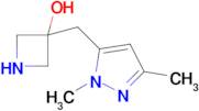 3-((1,3-Dimethyl-1h-pyrazol-5-yl)methyl)azetidin-3-ol