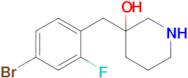 3-(4-Bromo-2-fluorobenzyl)piperidin-3-ol