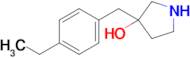 3-(4-Ethylbenzyl)pyrrolidin-3-ol