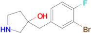 3-(3-Bromo-4-fluorobenzyl)pyrrolidin-3-ol