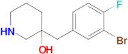 3-(3-Bromo-4-fluorobenzyl)piperidin-3-ol