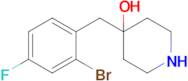 4-(2-Bromo-4-fluorobenzyl)piperidin-4-ol