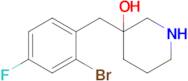 3-(2-Bromo-4-fluorobenzyl)piperidin-3-ol