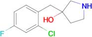 3-(2-Chloro-4-fluorobenzyl)pyrrolidin-3-ol