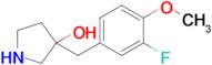 3-(3-Fluoro-4-methoxybenzyl)pyrrolidin-3-ol