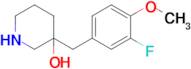 3-(3-Fluoro-4-methoxybenzyl)piperidin-3-ol