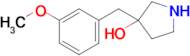 3-(3-Methoxybenzyl)pyrrolidin-3-ol