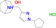 3-((1-Cyclopentyl-1h-pyrazol-3-yl)methyl)-8-azabicyclo[3.2.1]octan-3-ol hydrochloride