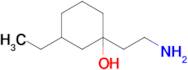 1-(2-Aminoethyl)-3-ethylcyclohexan-1-ol