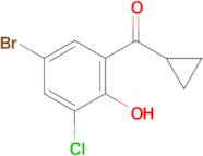 (5-Bromo-3-chloro-2-hydroxyphenyl)(cyclopropyl)methanone