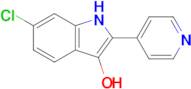 6-Chloro-2-(pyridin-4-yl)-1h-indol-3-ol