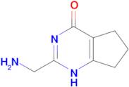 2-(aminomethyl)-1H,4H,5H,6H,7H-cyclopenta[d]pyrimidin-4-one