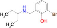 2-Bromo-6-((pentan-3-ylamino)methyl)phenol